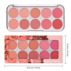 SPRINGSKY close-up of blush pans highlighting silky, blendable texture