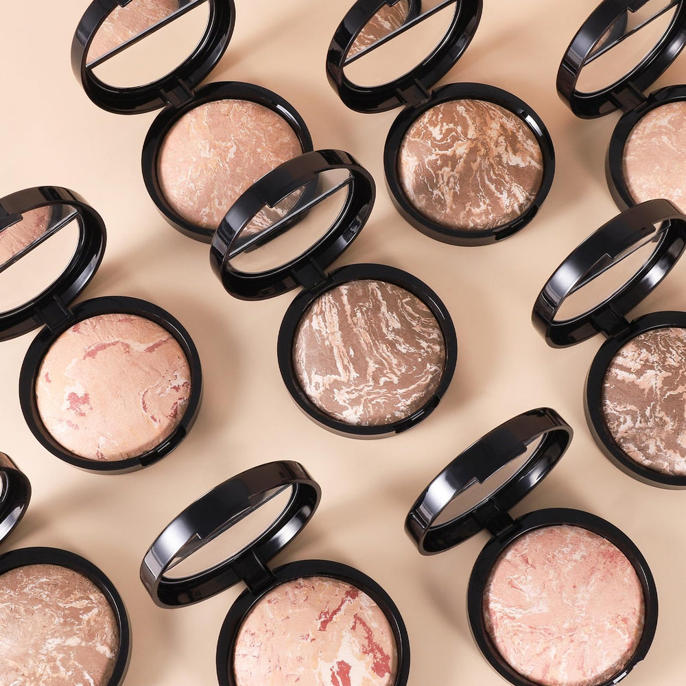 SPRINGSKY compact in a makeup pouch styled in a casual lifestyle scene