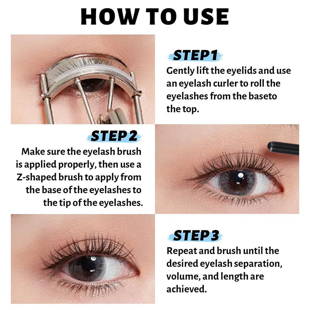 SPRINGSKY mascara texture swirl demonstrating smooth, buildable formula for long wear