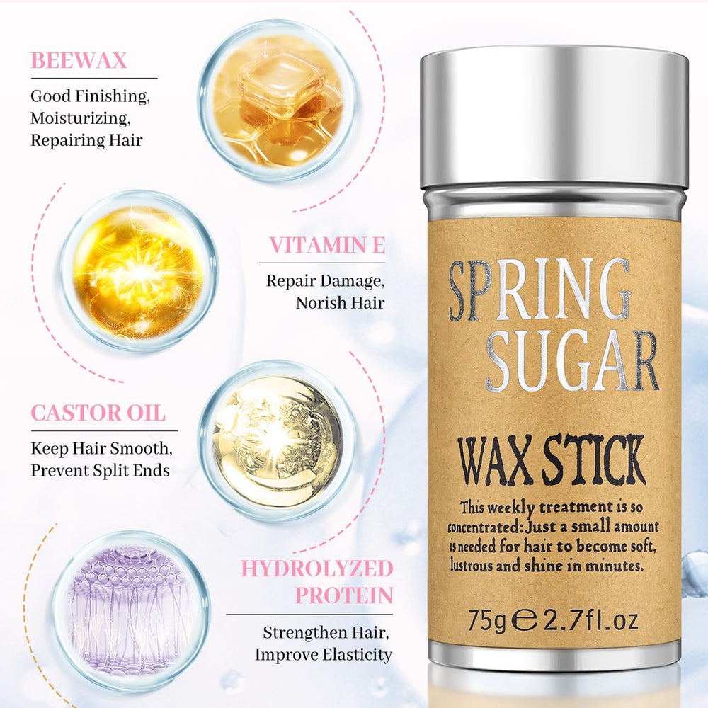 SPRINGSUGAR edge brush bristles close-up for precise hairline control and smoothing
