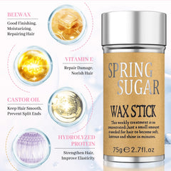 SPRINGSUGAR edge brush bristles close-up for precise hairline control and smoothing