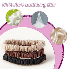 Srevela scrunchie securing a ponytail showing gentle hold and minimized creasing benefit