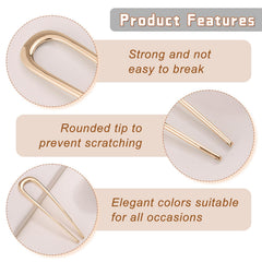 Srevela pins beside a ruler showing 5.5-inch length for thick and long hair