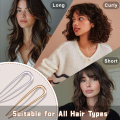 Srevela side view with ruler scale showing 5.5 inch length for thick hair