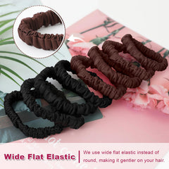 Srevela scrunchie on pillow illustrating sleep-friendly no-mark overnight wear