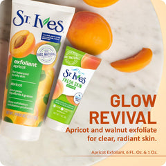 St. Ives scrub texture close-up showing creamy exfoliant granules