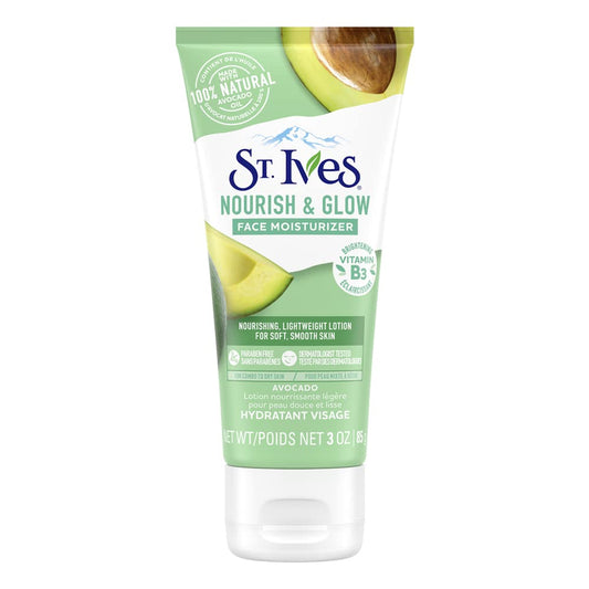 St. Ives front packaging showing product name and benefits