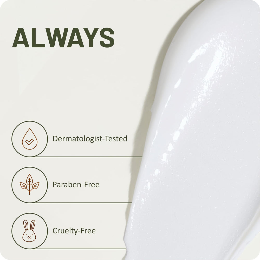 St. Ives label detail showing paraben-free and dermatologist-tested benefit