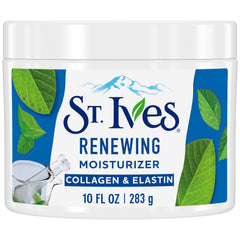 St. Ives jar front view showing collagen elastin moisturizer benefits