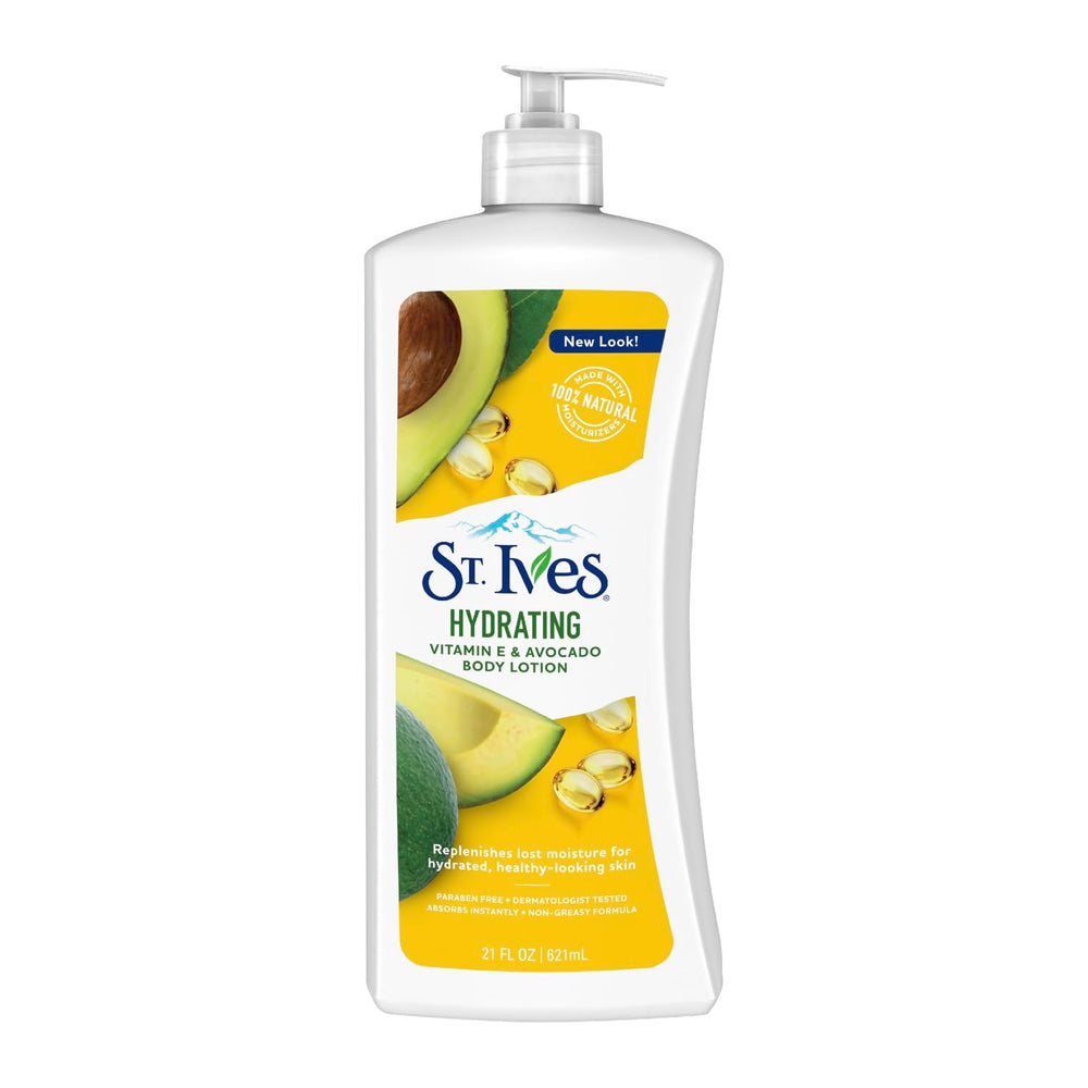 St. Ives front packaging 21 oz showing clean label and natural ingredients benefit
