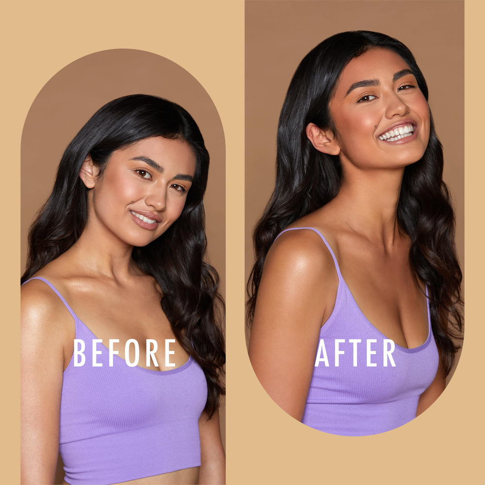 ST. MORIZ application on hand demonstration illustrating easy blending and even coverage
