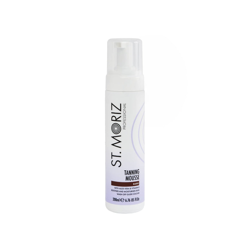 ST. MORIZ front packaging displaying deep dark mousse benefit: rich guide colour