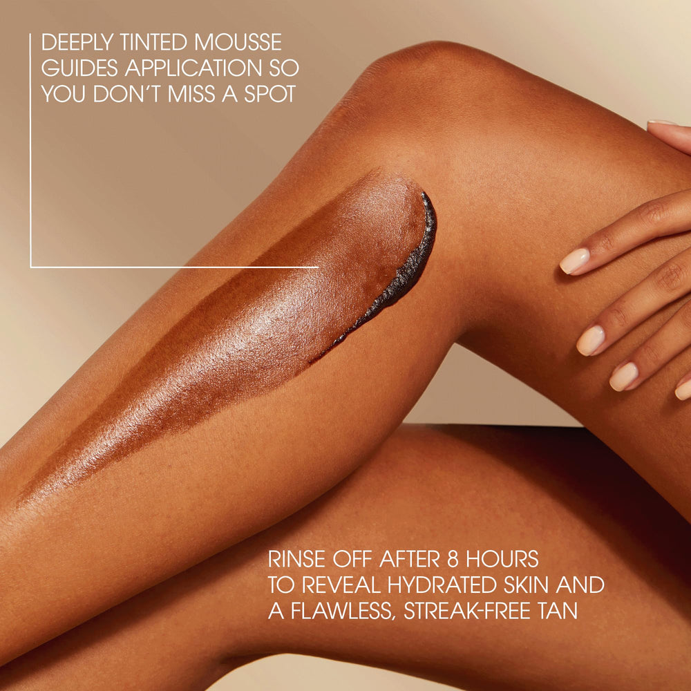 St.Tropez label detail highlighting Tri-Tan Technology and clean formula