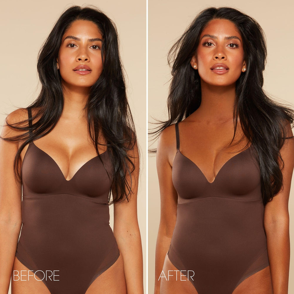St.Tropez before and after arm comparison illustrating deep olive tan