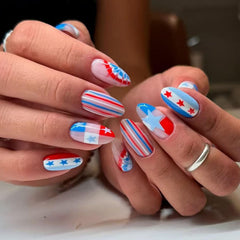 STADWWK front packaging showing 24-piece patriotic set and quick use benefit