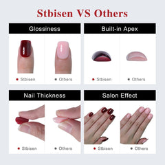 Stbisen nails next to coin for scale to show medium-length coffin sizing benefit