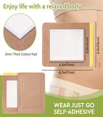 STFOCE in-use on stomach demonstrating stable wear and hands-free convenience