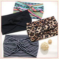 STGDAK four patterned headbands laid flat showing variety and mix-match benefit
