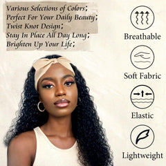 STGDAK knotted bow detail on headband highlighting cute accent and stability