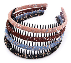 STHUAHE front view of four multicolor hairbands showing color variety and packaging benefit