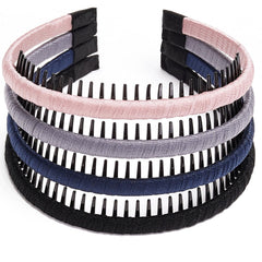 STHUAHE front view of four multicolor hairbands showing set variety and convenience