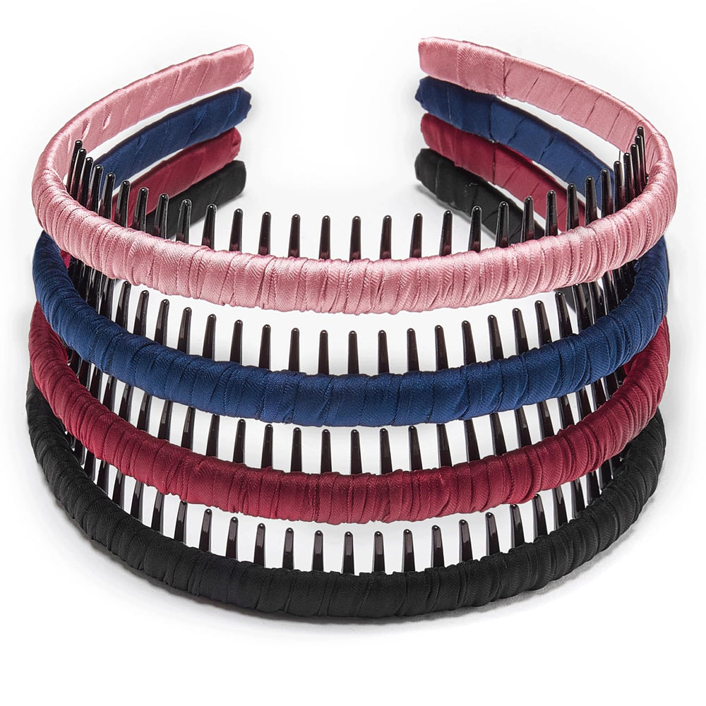 STHUAHE headband front packaging showing four multicolor hoops and brand