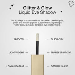 stila eye look in use on model illustrating dramatic metallic finish and eye-enhancing effect