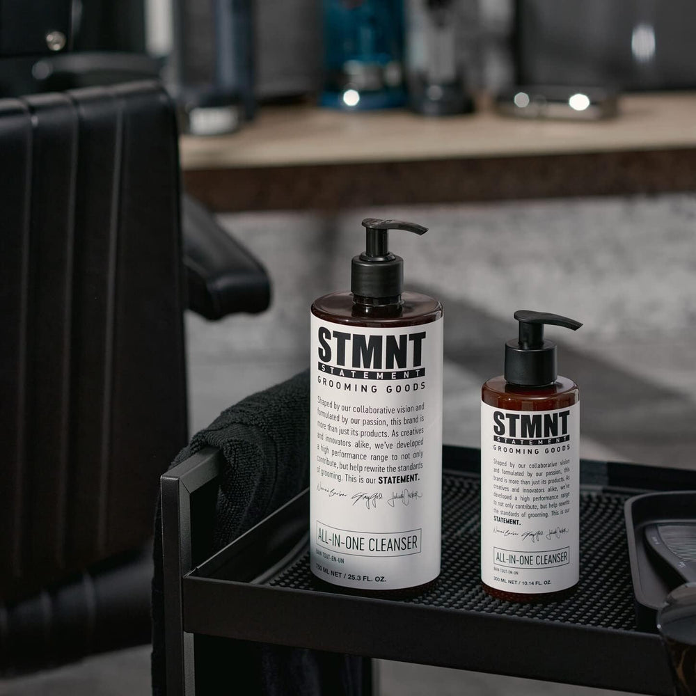 STMNT activated charcoal closeup conveying deep‑cleaning ingredient benefit