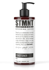 STMNT conditioner front packaging showing 22.8 oz bottle and fragrance benefit