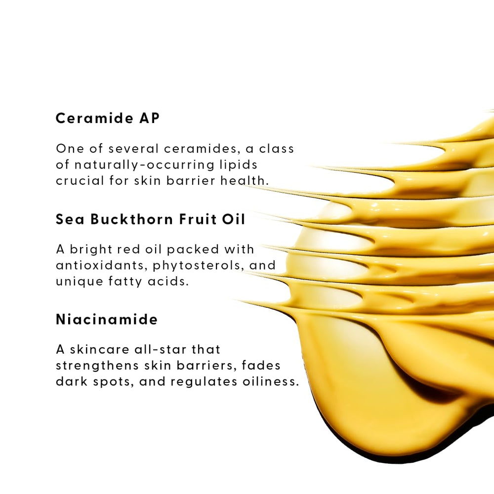 Stratia Lipid Gold with ceramide visual highlighting active lipids for repair