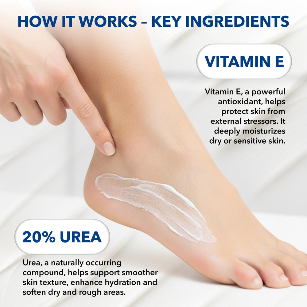 STRATUS PHARMACEUTICALS cream on heels with socks for overnight softening and intensive care