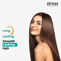 Streax Professional pump dispenser detail for controlled, mess-free serum application advantage