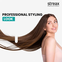 Streax Professional styled hair outdoors showing polished salon-look benefit