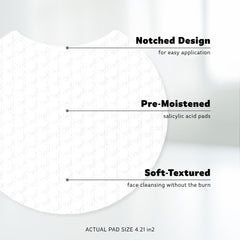 Nutrition-style label close-up of Stridex ingredients indicating alcohol-free formulation clarity