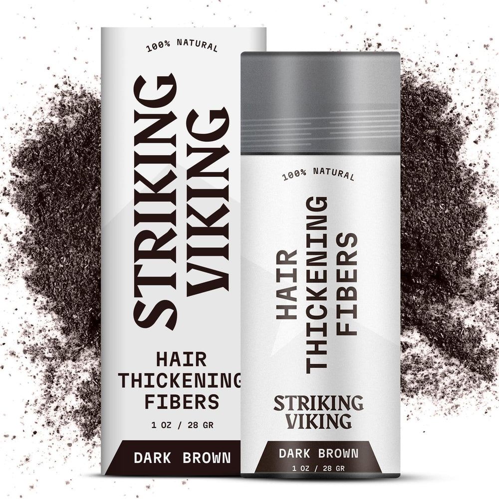 Striking Viking jar front view showing dark brown fibers and neat packaging benefit ease