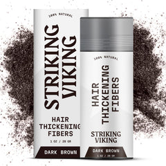Striking Viking jar front view showing dark brown fibers and neat packaging benefit ease
