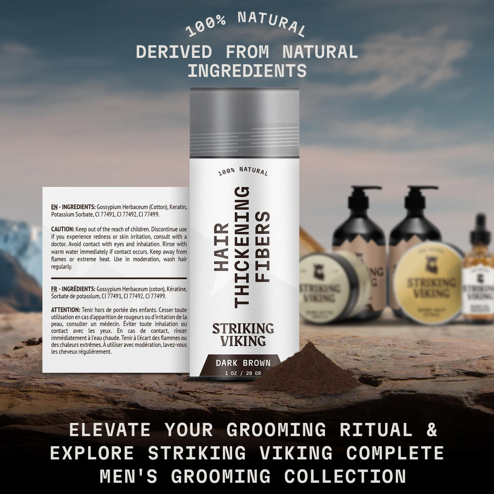 Striking Viking jar inside travel pouch ready for touch-ups showing convenience benefit