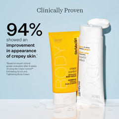 StriVectin before and after legs showing firmer, brighter appearance