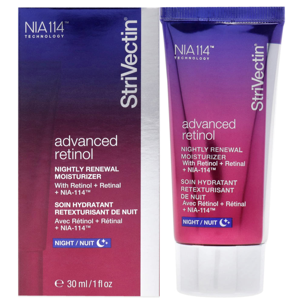 StriVectin front jar shot showing sleek packaging and anti-aging benefits