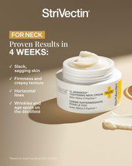 Décolleté focus showing StriVectin’s smoothing and brightening effect