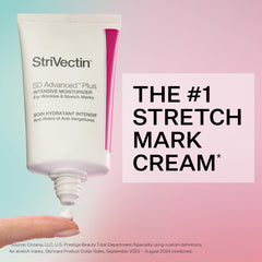 StriVectin open jar texture close-up, showing rich cream and immediate hydration effect