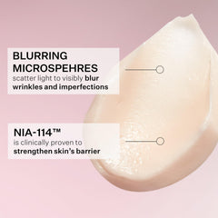 StriVectin primer swatched on hand showing coverage and blendability
