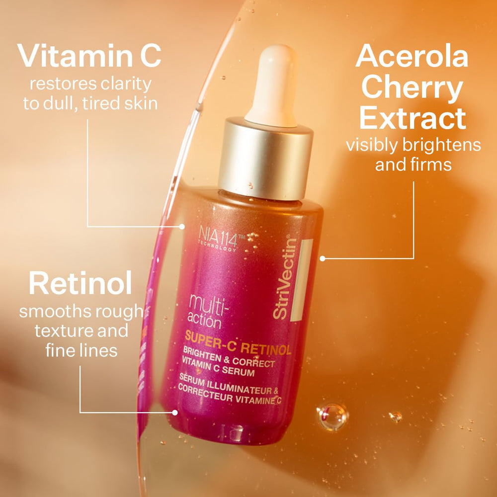 StriVectin serum texture close-up highlighting lightweight, fast-absorbing feel
