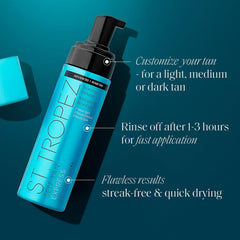 St.Tropez application mitt in use for streak-free, even coverage