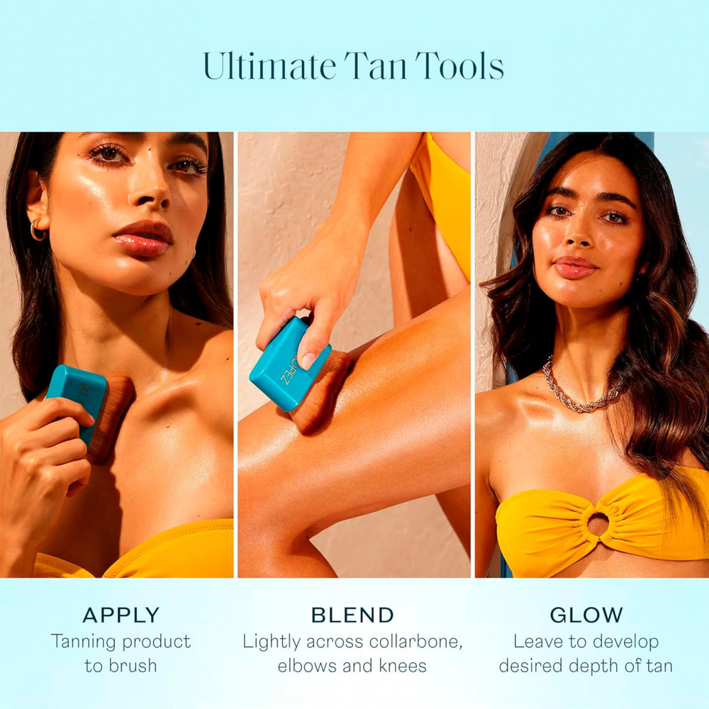 St.Tropez mousse texture on hand showing lightweight, quick-dry finish