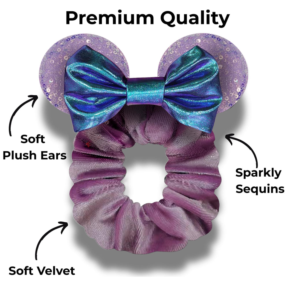 Styla Hair scrunchie worn in a high ponytail demonstrating secure hold