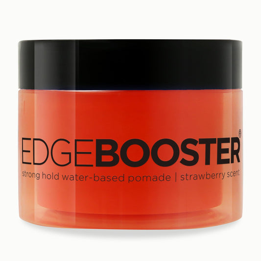 Style Factor front jar showing label and strawberry scent and clear strong-hold benefit