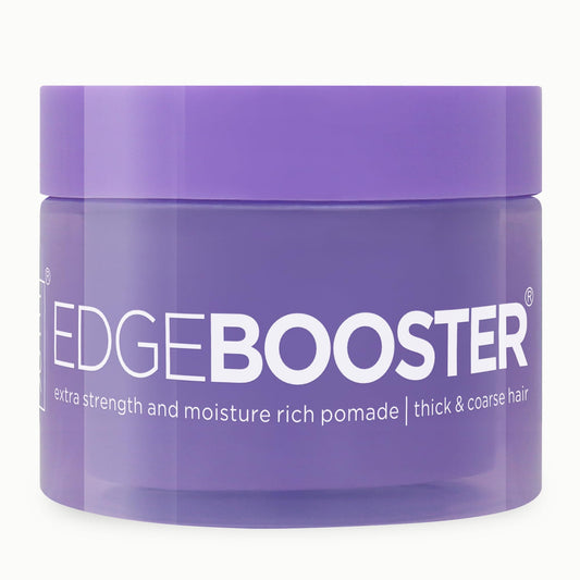 Style Factor jar front view showing label and violet crystal scent, clear product identity and appeal