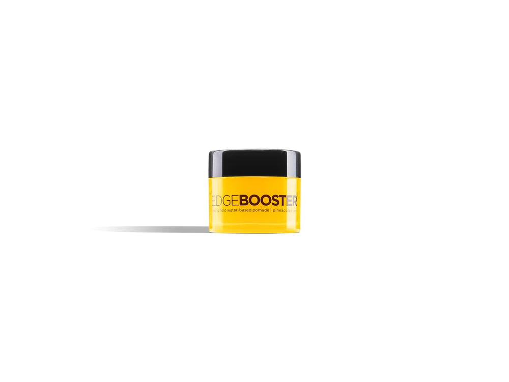 Style Factor EDGEBOOSTER next to a hand for scale, compact travel size convenience