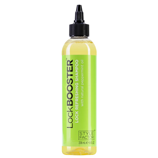 Style Factor front bottle view showing branding and clean design for quick recognition